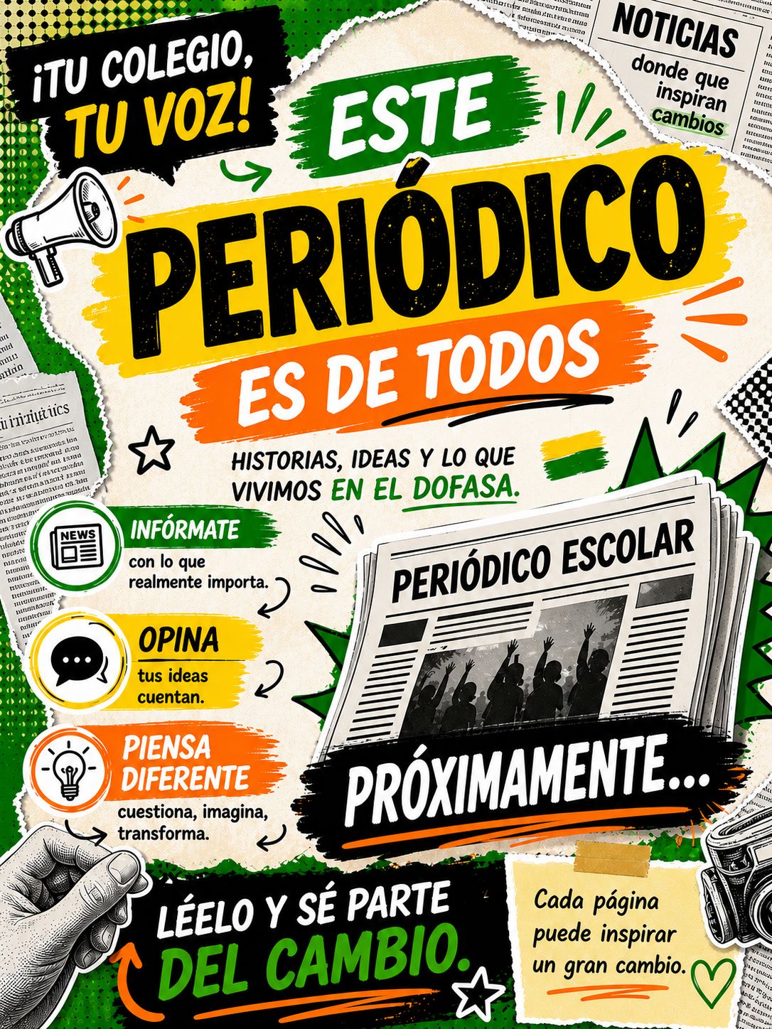 imagen de promoción de un periódico escolar