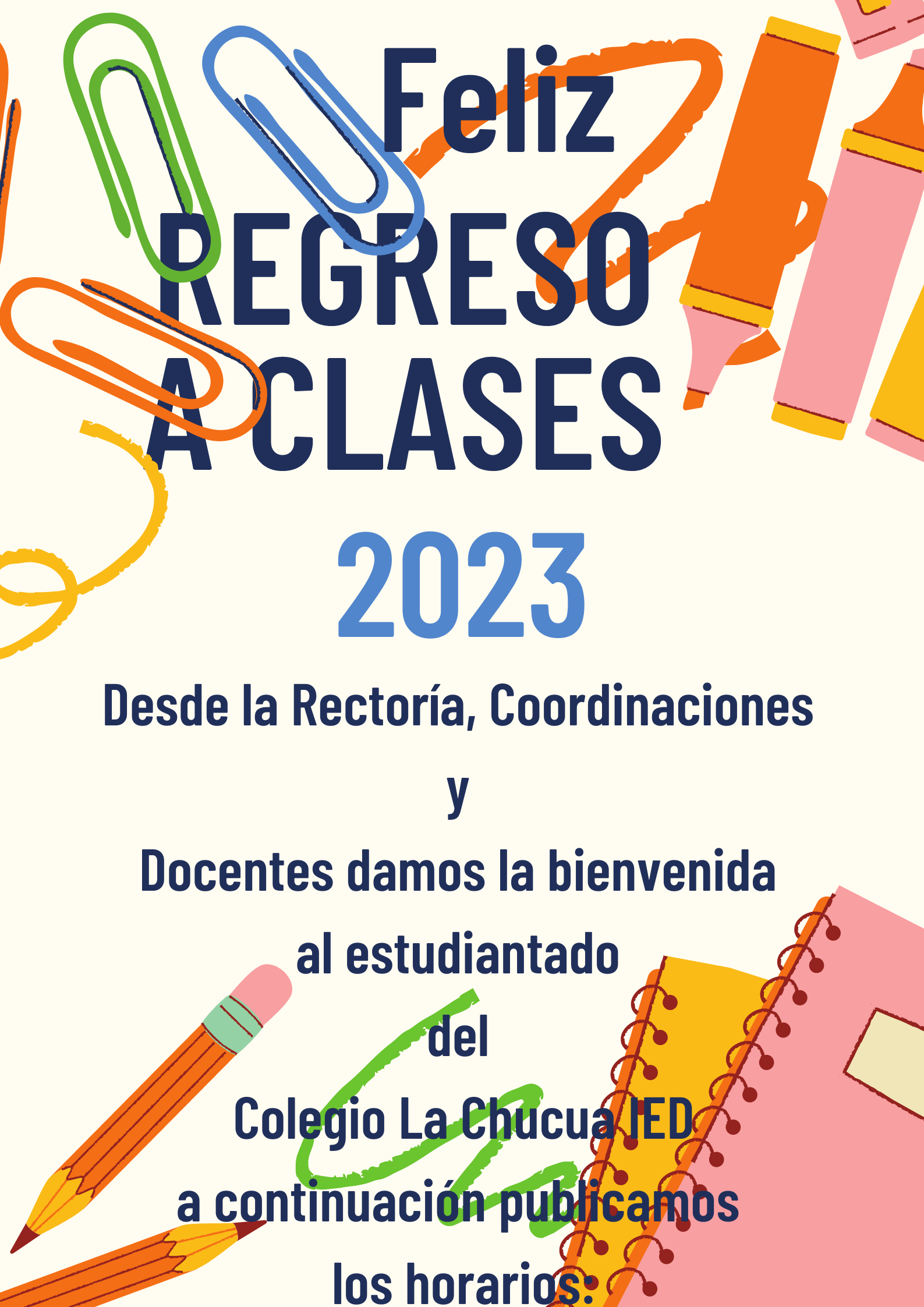 Actividades de matrículas 2022-2023 y clausura 2022