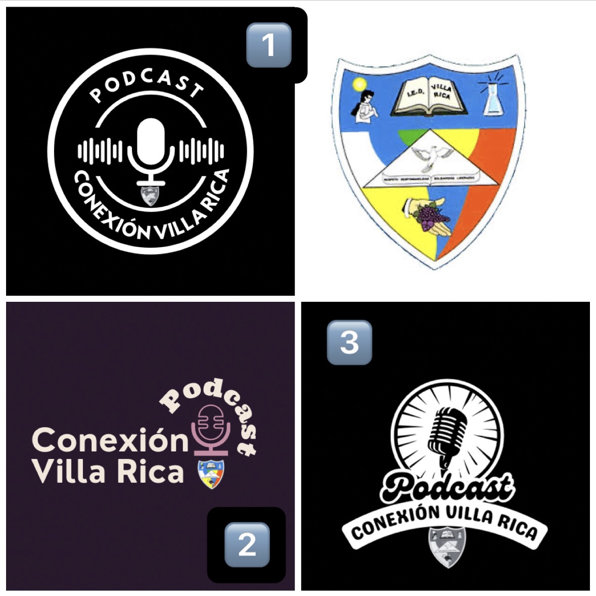 Imagen de los logos del podcast