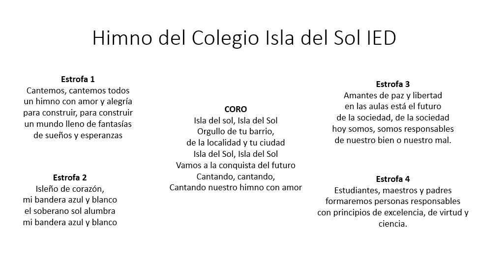 Himno del Colegio Isla del Sol IED