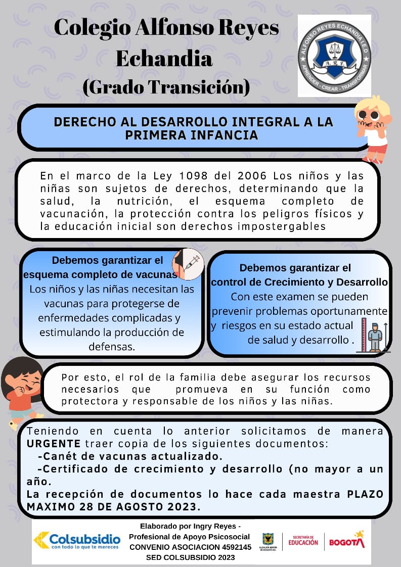 DERECHO AL DESARROLLO INTEGRAL A LA PRIMERA INFANCIA