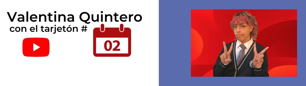 Valentina Quintero con el tarjetón #02