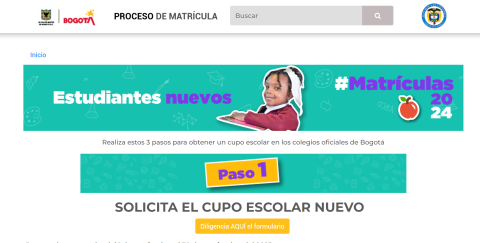 PORTAL MATRICULAS BOGOTA