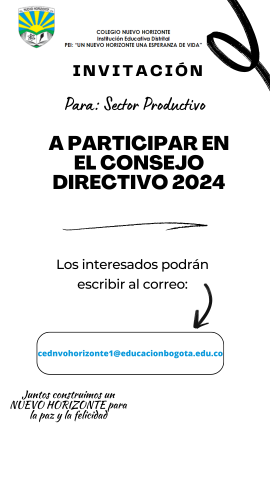 Invitación para sector productivo a participar en el consejo directivo 2024
