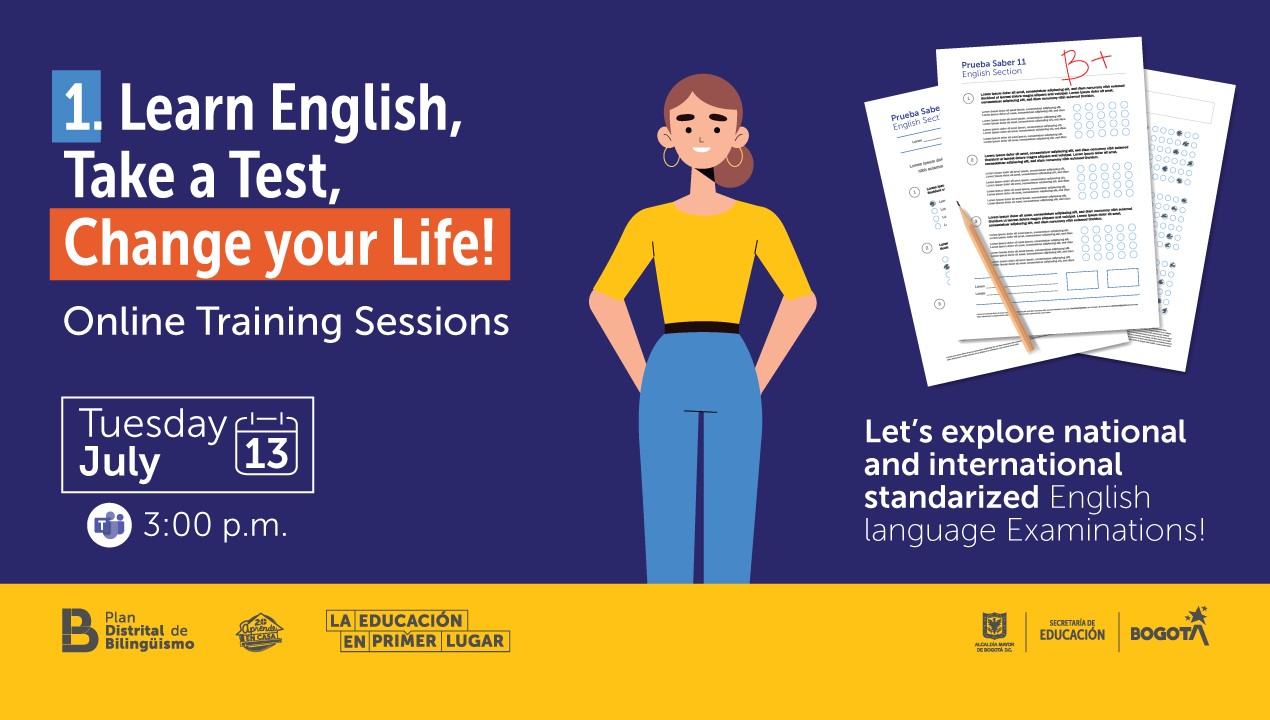 Imagen Learn English, Take a Test, Change your Life!